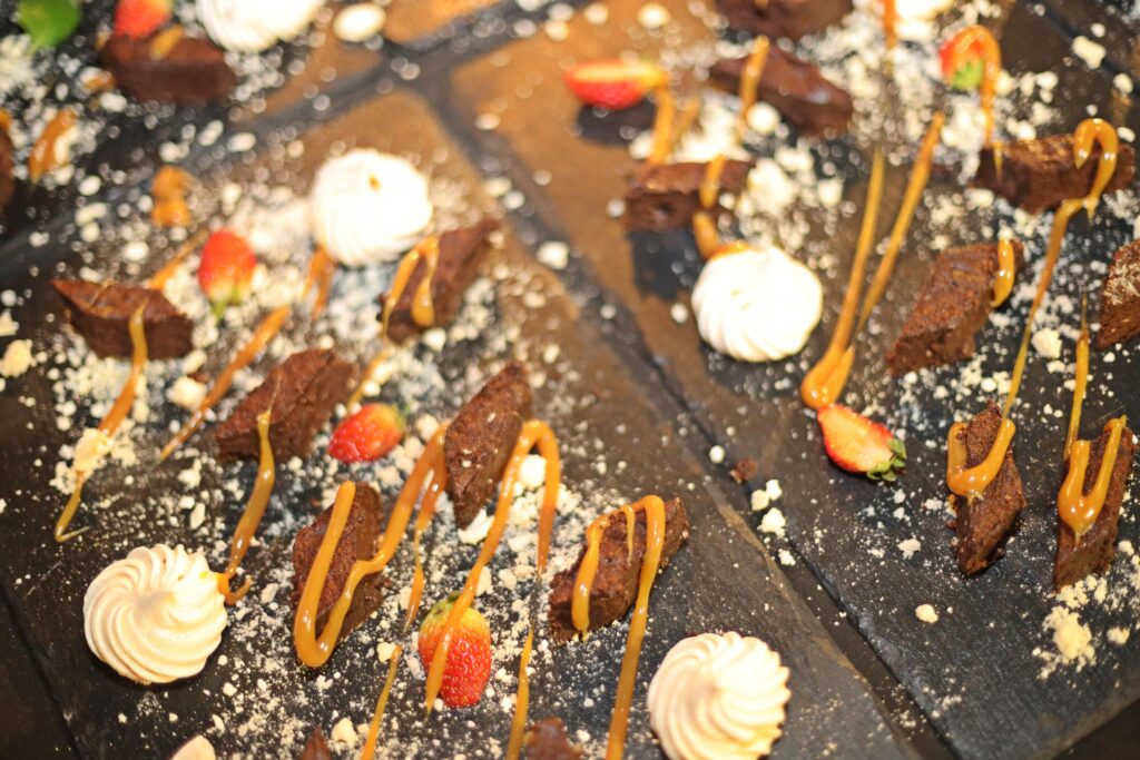 Buffet catering setup for party in Phuket villa